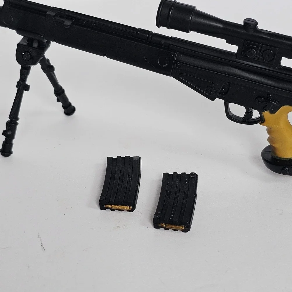 G.I. JOE Ultimate Soldier HK PSG1 Sniper Rifle w/ 2 Clips & Tripod w/Scope‎ 1346